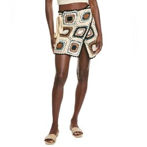 NWT Elan Crochet Wrap Skirt -L